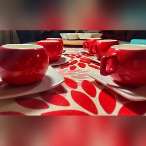 New and cute 2.5 oz Espresso Coffee Set: 6 cups & 6 saucers   Cafe ☕